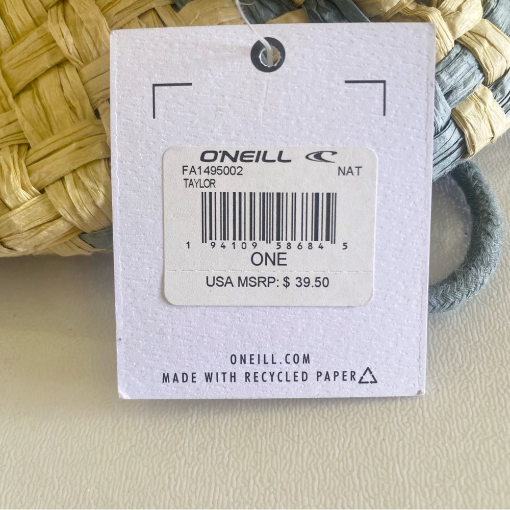 NEW O’Neill woven “Taylor” waist bag -natural/blue - Picture 8 of 8